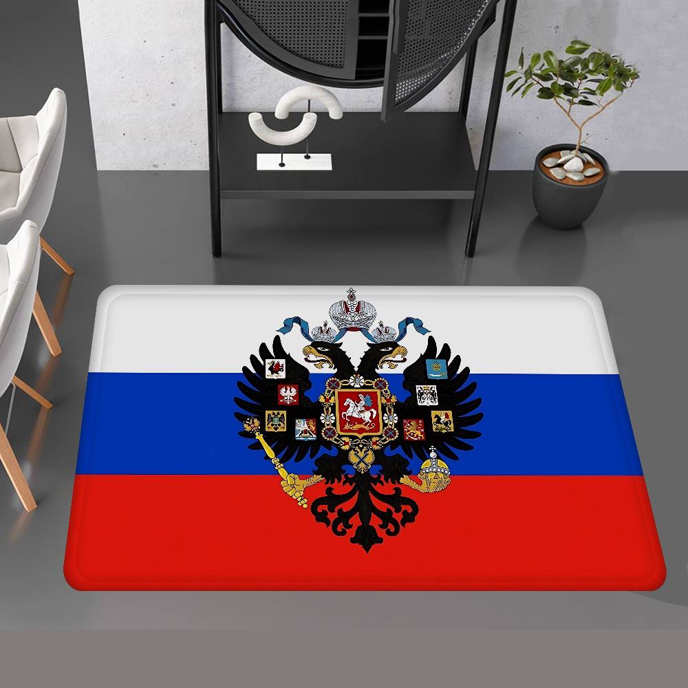 R-Russian Flag Room Mats Retro Multiple Choice Living Room Kitchen Rug Non-Slip Welcome Rug