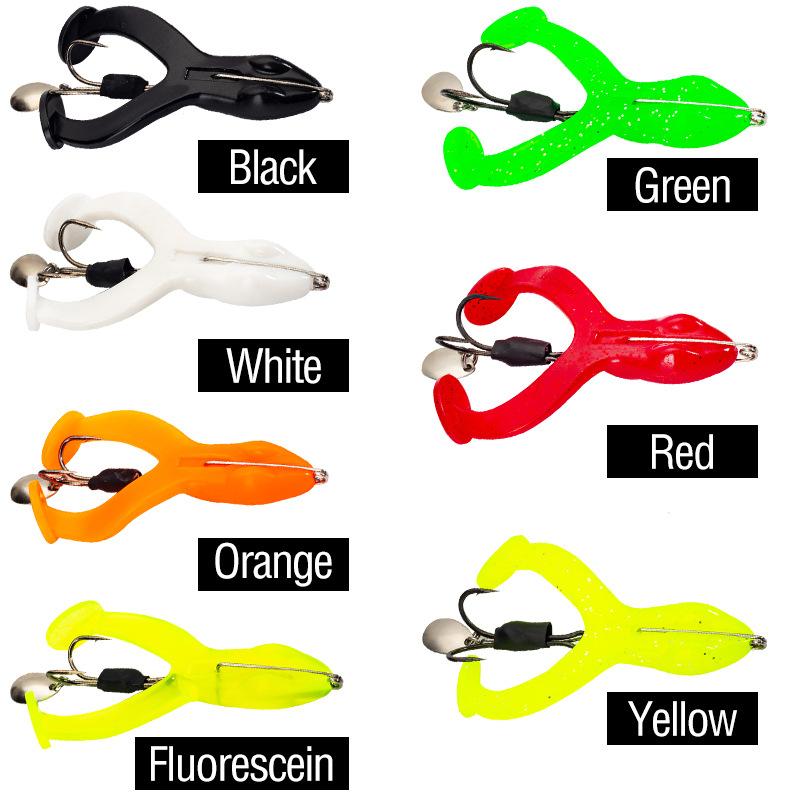 7/8/9Cm Frog Fishing Lure Soft Bait With Spoon Fishing Tackle For Snakehead Silicone Bait With Hook Simulation Frog Lures