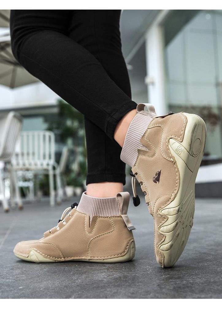 Unisex High-Top Casual Shoes and Large-Size Martin Boots