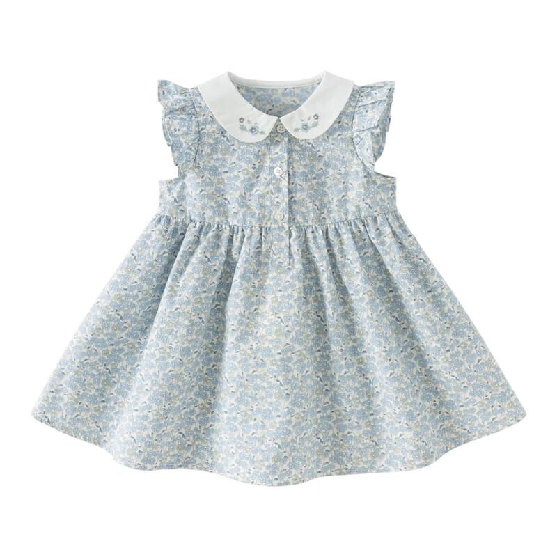 DAVE & BELLA Girls' Floral A-Line Summer Dress