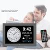 Acogedor Smart WiFi Clock with Weather and Indoor Temperature Large Font Digital Alarm for Photo Medication and Holiday Alerts 10-inch Display,