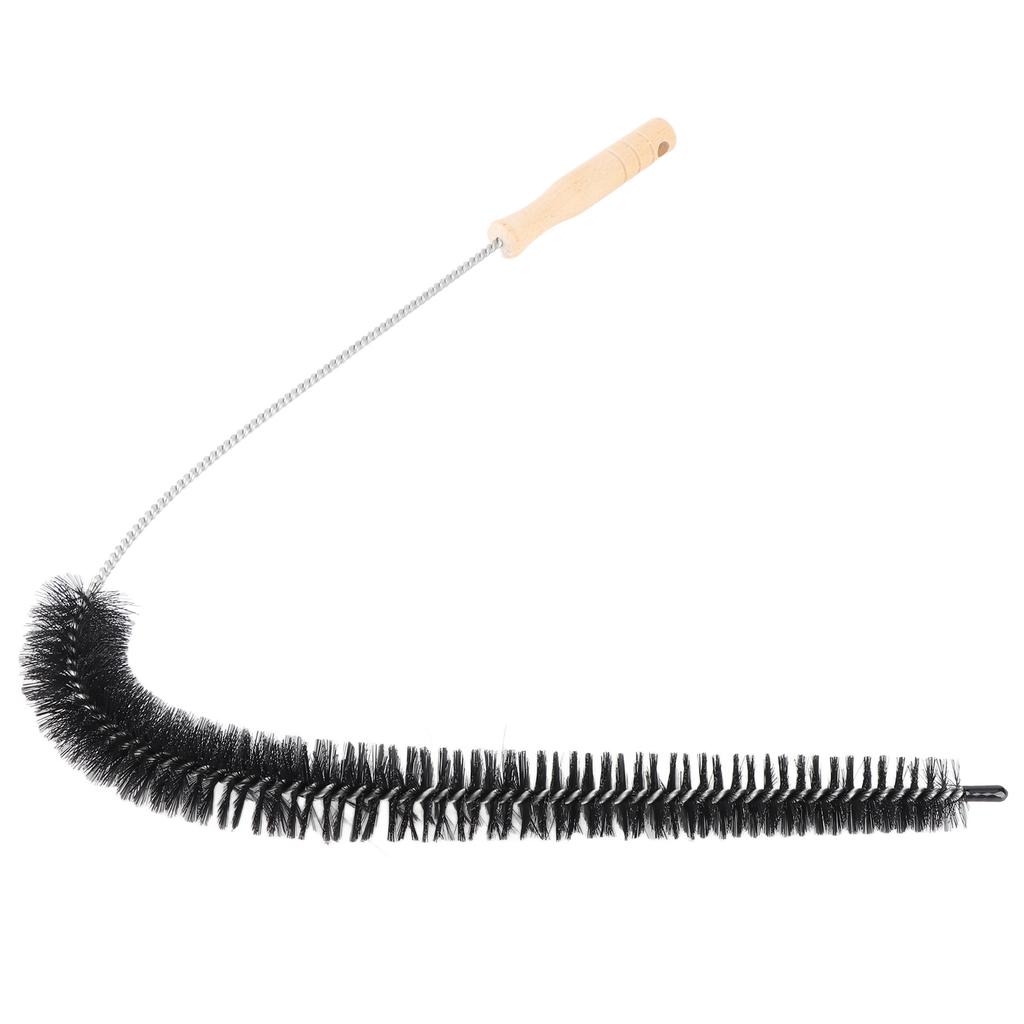 , flexible dryer vent brush, robust , easy to grip wooden handle, for cleaning tumble dryers, under furniture and appliances