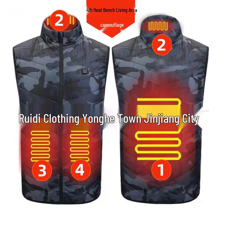 Men's Smart Heated Vest: Full Body Electric Heating with Constant Temperature
