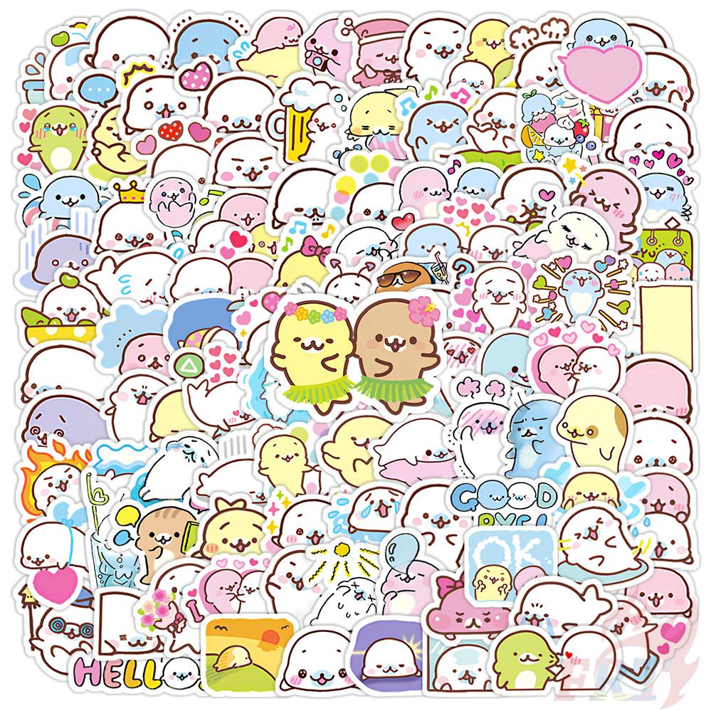 135Pcs/Set Q Funny Seal Mini Diary Manual Stickers DIY Scrapbooks Album Decor Decals Stickers