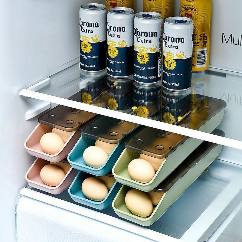 Kitchen Creative Multifunctional Stackable Egg Box Refrigerator Fresh-keeping Storage Box Convenient Home Storage