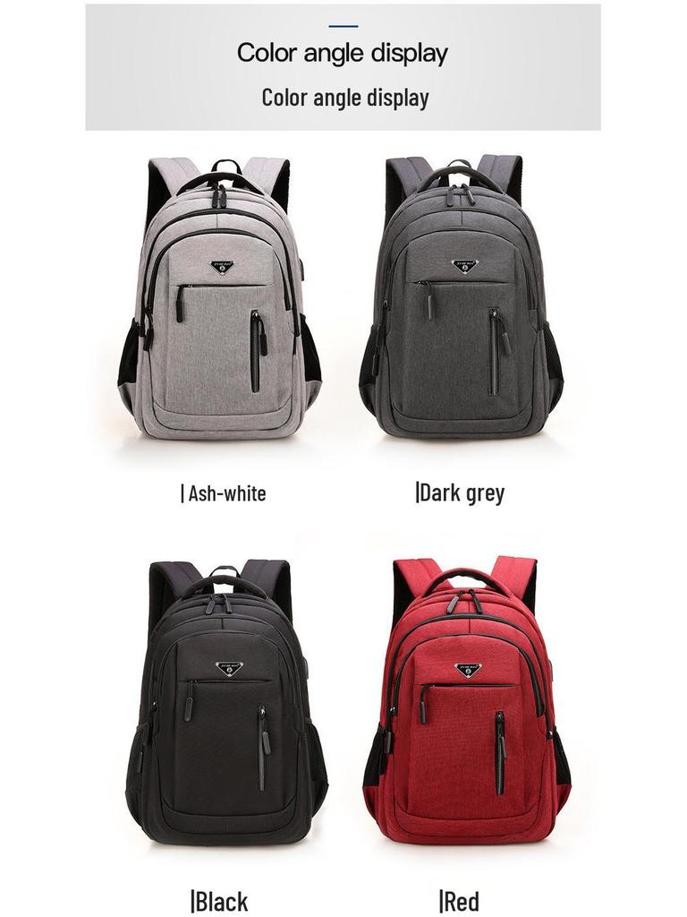 USB Rechargeable Large Capacity Backpack for Students, Boys & Girls, Double Shoulder & Business Laptop Use