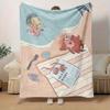 1pc, "Under the Sea Adventure: Flounder & Sebastian Beach Towel Perfect for Home Decor, Couch Blanket, Outdoor Gifts, Soft Throw for Bedroom