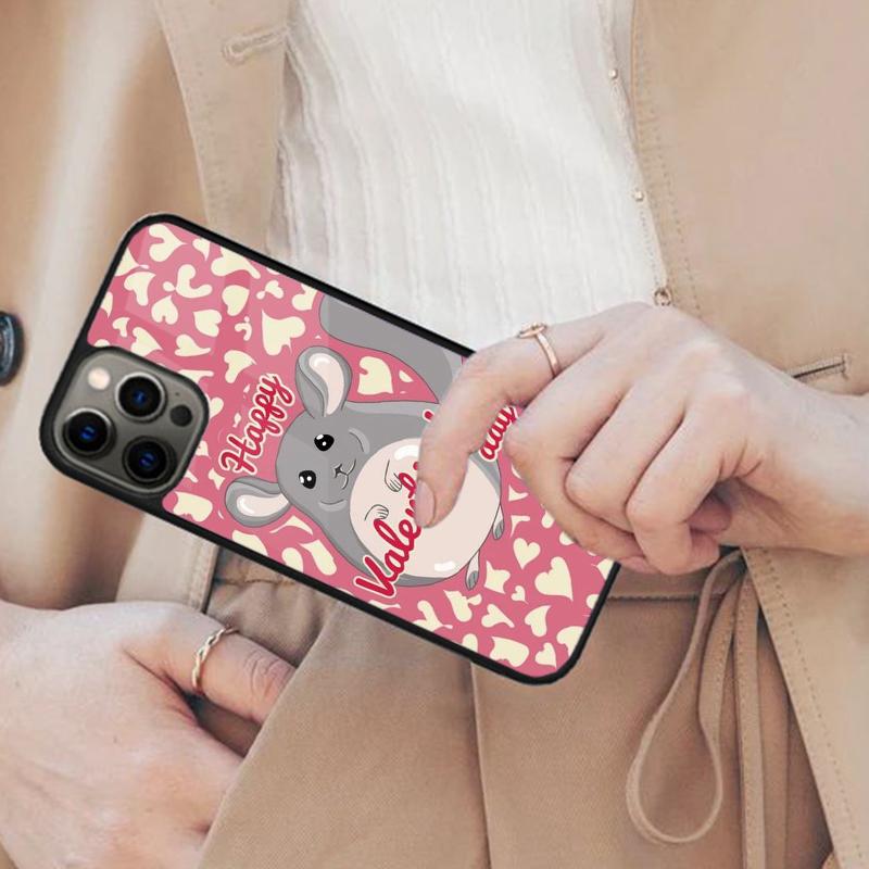 

Cute Cartoon Chinchilla Back Magnetic Phone Case For APPLE iPhone 17 Air 16 14 13 12 Pro Max 15 Plus Charge MagSafe Cover iPhone 13mini