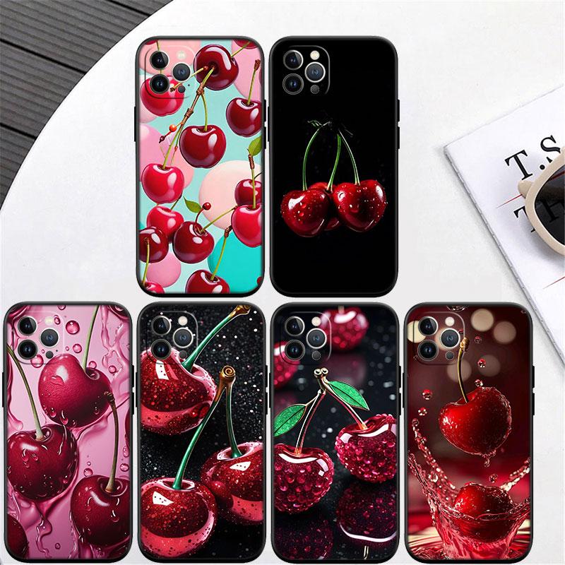 Cherry summer fruit New High-End Cover Phone Case for iPhone SE XS XR 17 16E 12 11 Pro Max Mini Air