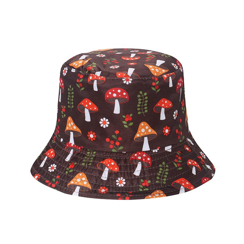 

Versatile Style Hat Cute Mushroom Womens Sunshade Fishermans Hatscaps Brown B