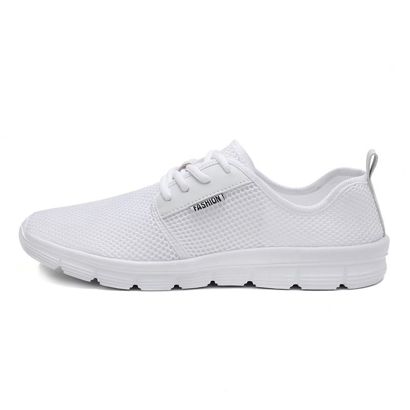 

Summer Sneakers for Men Women Lightweight Beach Running Shoes Plus Size 48 Outdoor Shoes 48 білий