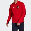 Adidas Colorblock Logo Letter Patch Casual Sports Jacket Men Outerwear Light-Crimson FI4681