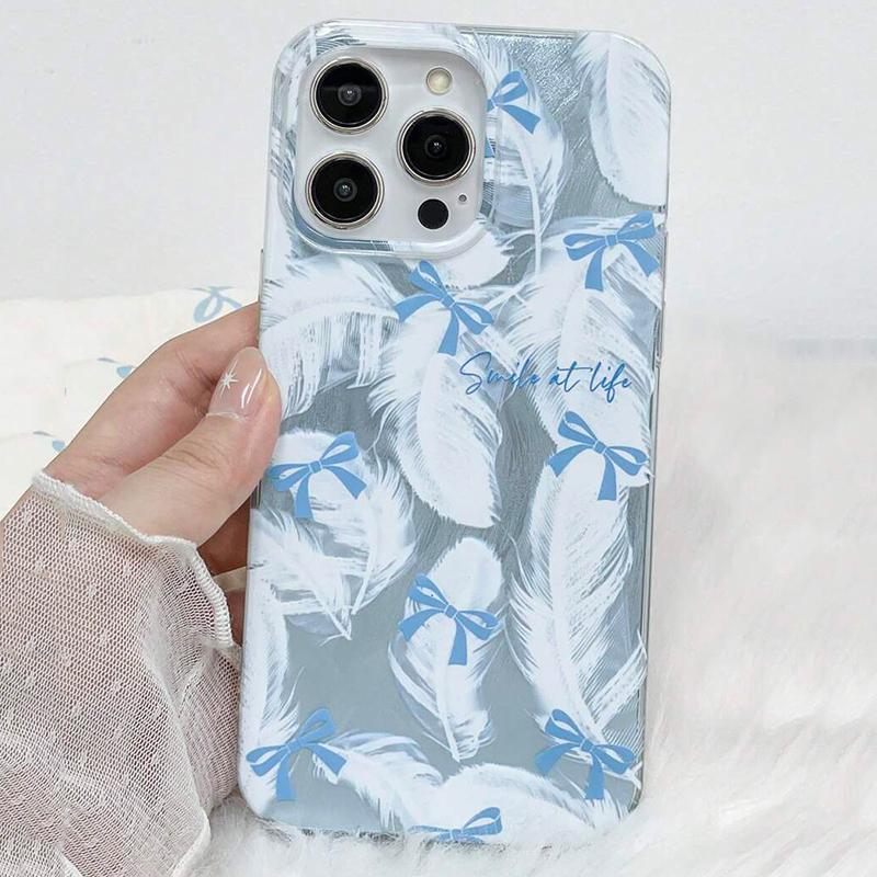 

Чехол для iPhone 16 Модные чехлы для телефона с принтом бабочки и банта для iPhone 15 14 13 12 11 Pro Max X XR XS 7 8 Plus SE2 16E iPhone 7 8 Plus