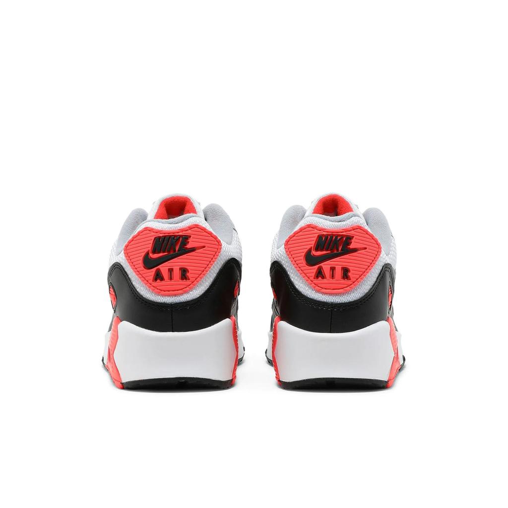 Nike Air Max 90 Grade School 'Infrared' 2020 (Unisex) White / Black / Cool Grey / Radiant Red Kids' Running Shoes DC8334 100