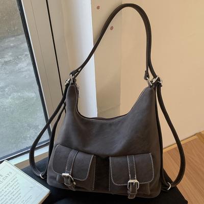 Large Capacity Retro Commuter Bag Women's Casual Winter New Fashionable High-value One-shoulder Backpack
