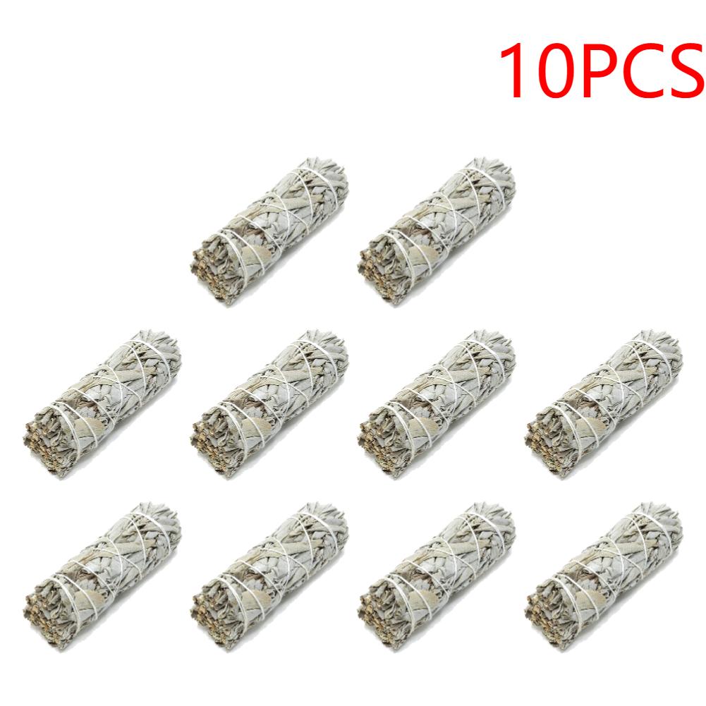 2-10PCS Incense White Sage Bundle Smudge Sticks Home Purification Bundles Smudge Sticks Meditation Energy Cleansing Bundles