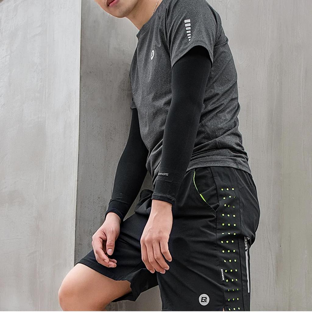 Rękawki przeciwsłoneczne kolarskie rowerowe z filtrem UPF50+ 3 szt. - czarne