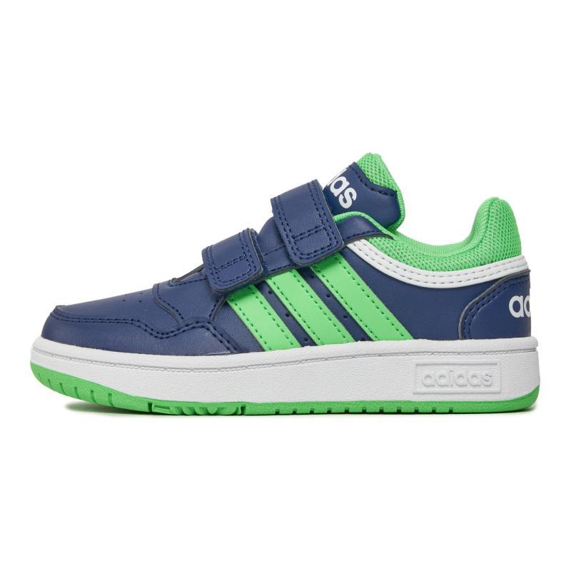 

Adidas Neo Hoops 3.0 Cushioning, Wear Resistant Low top Kids Skateboarding Shoes Blue Green Kids Sneakers IG6107 32