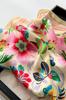 Satin Scarf 70X70 - Flowers on a Light Background