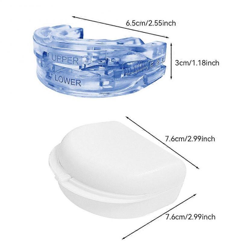 Sleep Apnea Mouth Guard Reusable Comfortable Stop Snorings Solution for Improve Sleeping Quality