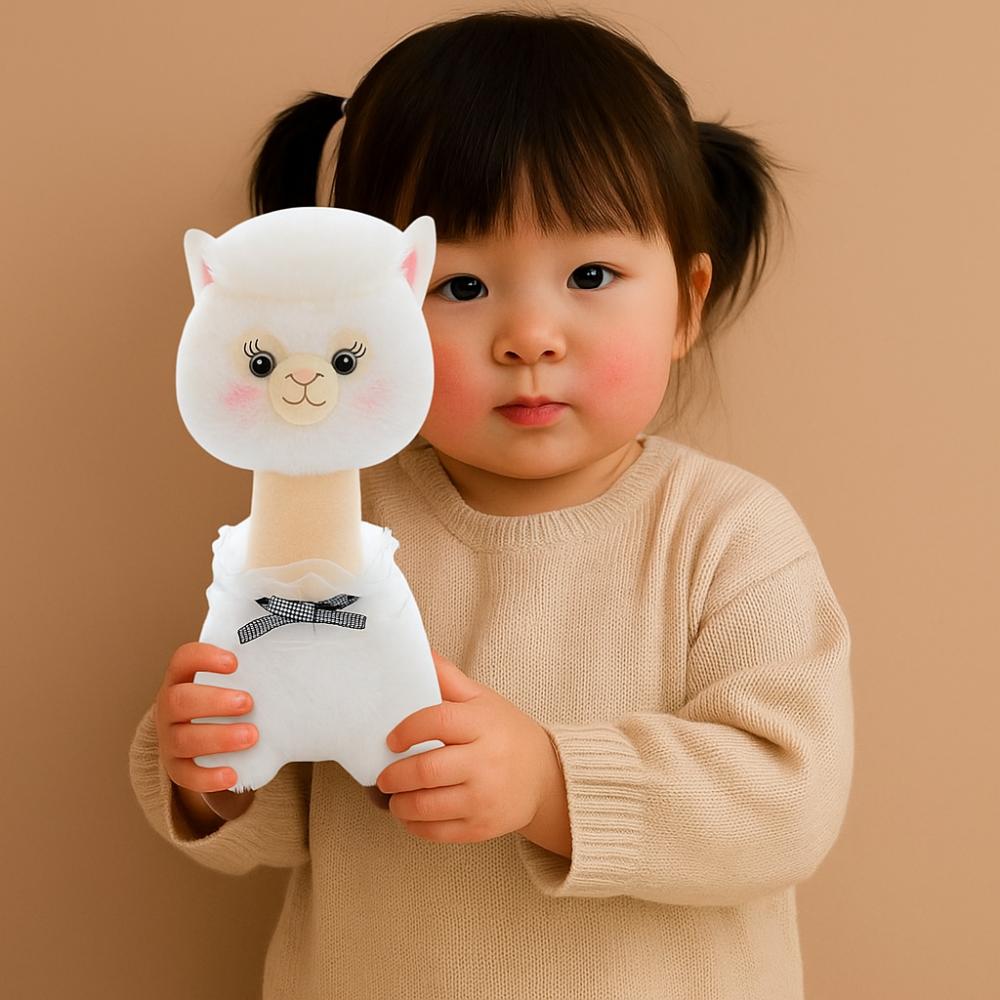 PP Cotton Alpaca Plush Toy Soft Animals Stuffed Toys Little Lamb Plush Doll  Christmas