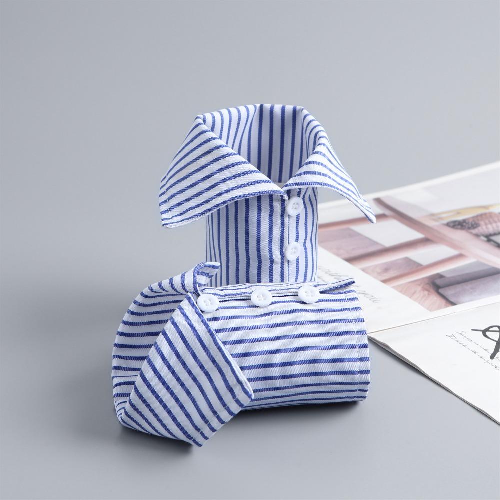 Commute Stripe Shirt Fake Collar Detachable False Wrist Cuffs Simple Fake Hand Sleeves  Office