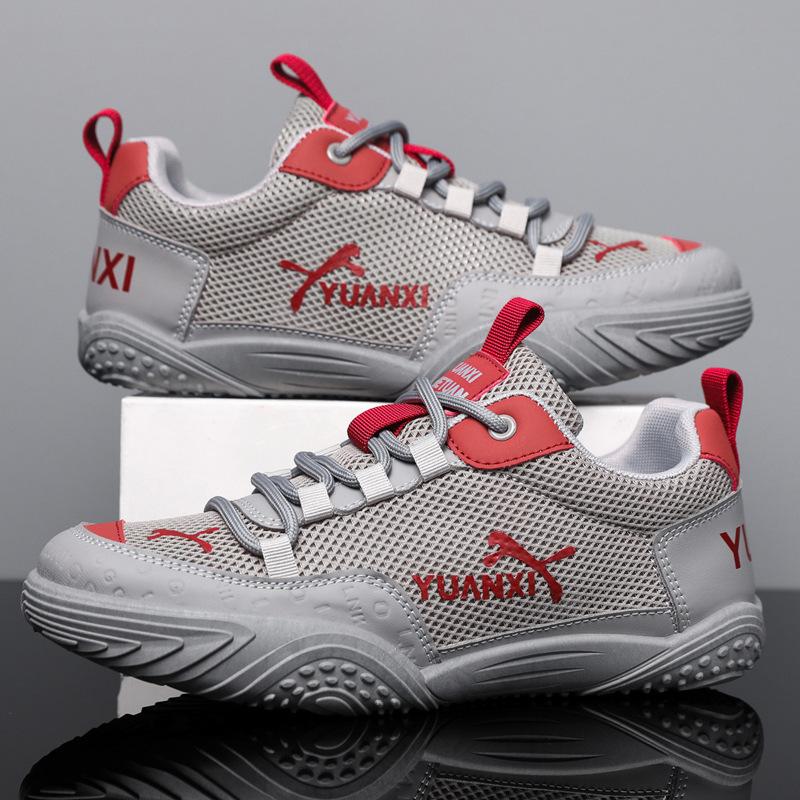 Lightweight men's breathable 2025 soft sole summer mesh new men's shoes Forrest Gump shoes German training shoes sports and leisure shoes