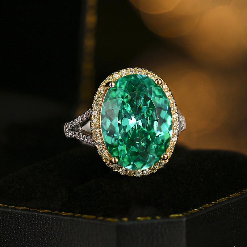 

Ювелирные изделия Медное дно Позолоченная Имитация Пара Зеленый Темперамент Ретро Набор Подвесок 15 * 20-12-16