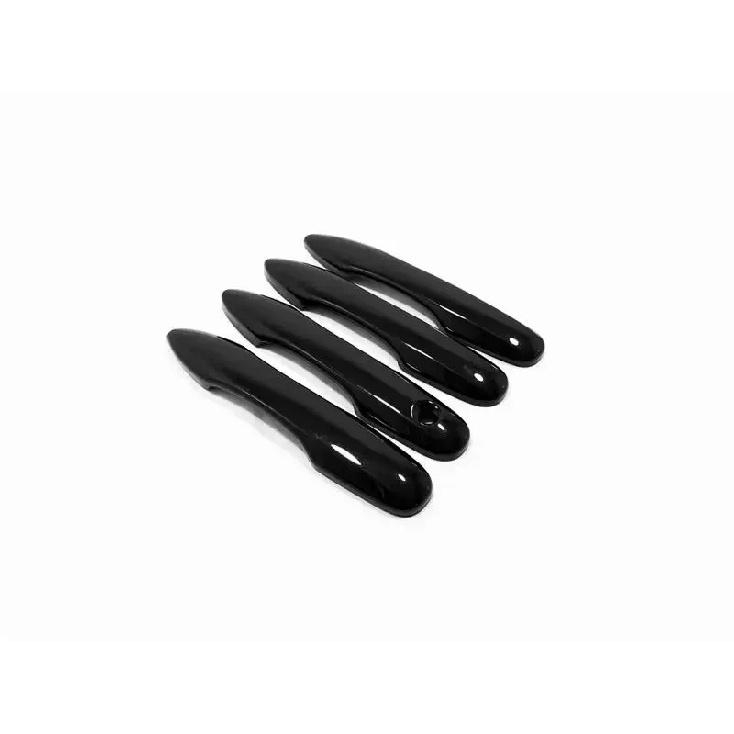 For Toyota Yaris Cross     2024 ABS Carbon Fiber Black Door Handle Cover Trims Car Styling Accessories