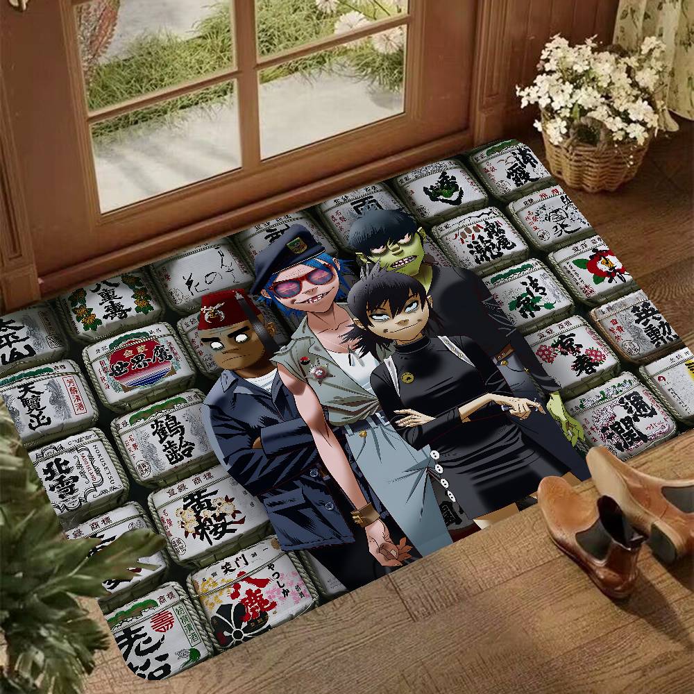 Band G-Gorillaz Music Cool Room Mats Anti-slip Absorb Water Long Strip Cushion Bedroon Mat Household Carpets