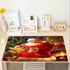 Christmas Santa Claus Theme Mouse Pad, Non Slip Rubber Base, Multifunctional Office & Home Decor, Perfect for Workspace Personalization.