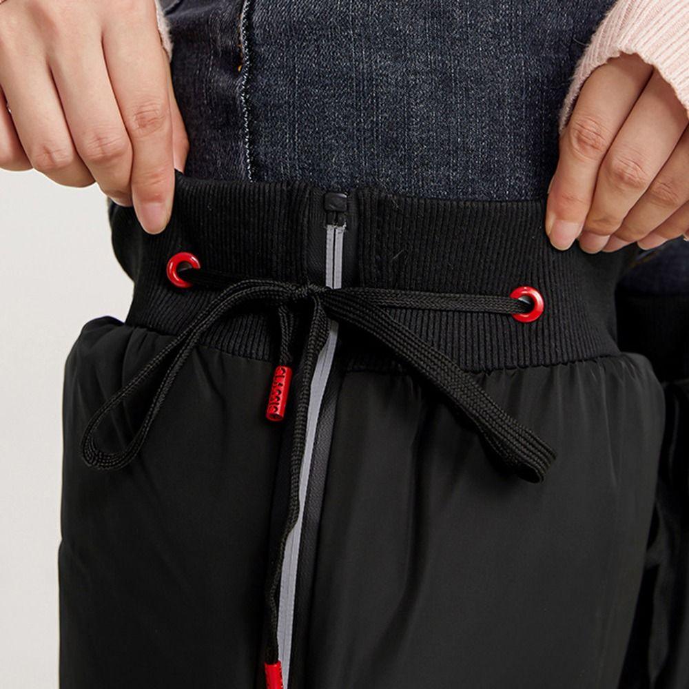 Genouillère Thermique Réfléchissante à Fermeture Éclair Coupe-Froid Moto Chauffe-Jambes Manches Chaudes pour les Jambes Équitation