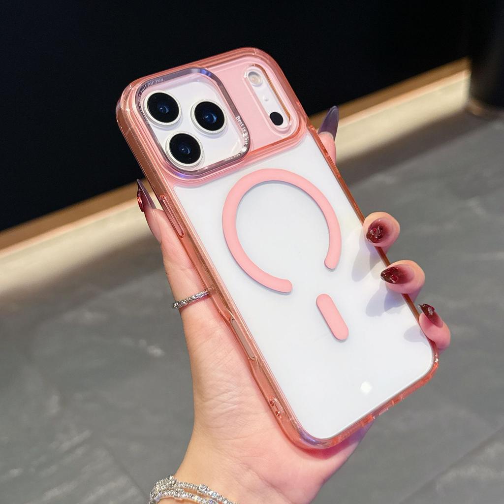 IPhone17Air Transparent Magnetic Phone Case Apple 17ProMax Full Coverage Protection Phone Case