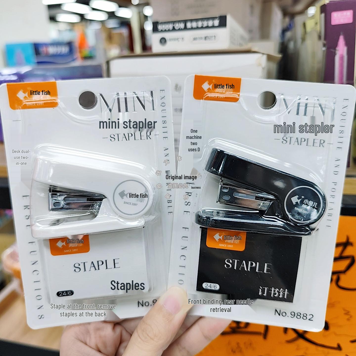 

Compact Mini Stapler - Portable, Labor-Saving, Multifunctional Handheld for Students 9882