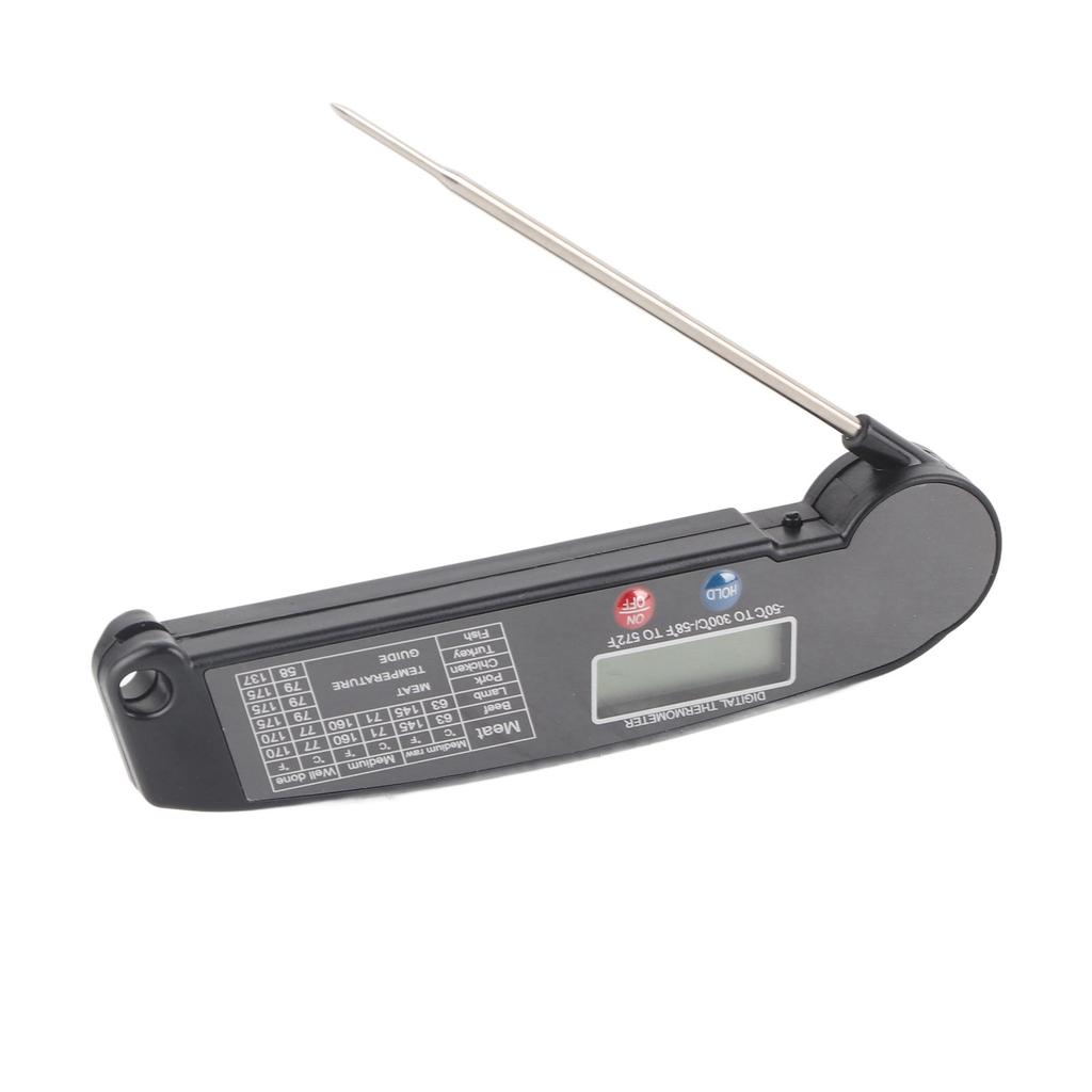Digital Electronic Food Thermometer Foldable Intelligent Straightaway Read Thermometer for Cooking