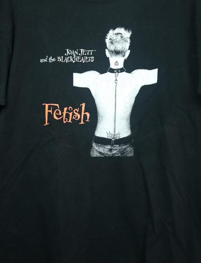 Vintage Joan Jett And The Blackhearts Fetish 1999 Cotton Black Shirt MM363 Unisex T-Shirt L