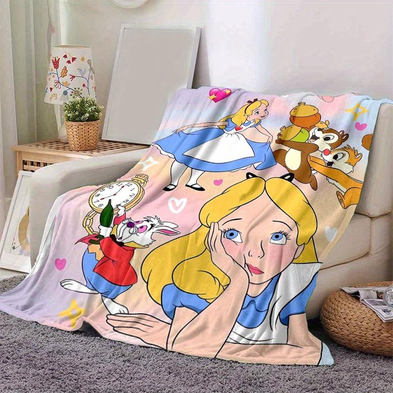 1 шт. Алис в Стране чудес Домашний декоративный плед Идеально подходит для дивана, спальни, гостиной, путешествий 80cmx120cm