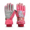 Kids' Waterproof Ski Gloves - Fleece Lined, Thickened Cotton for Winter Play