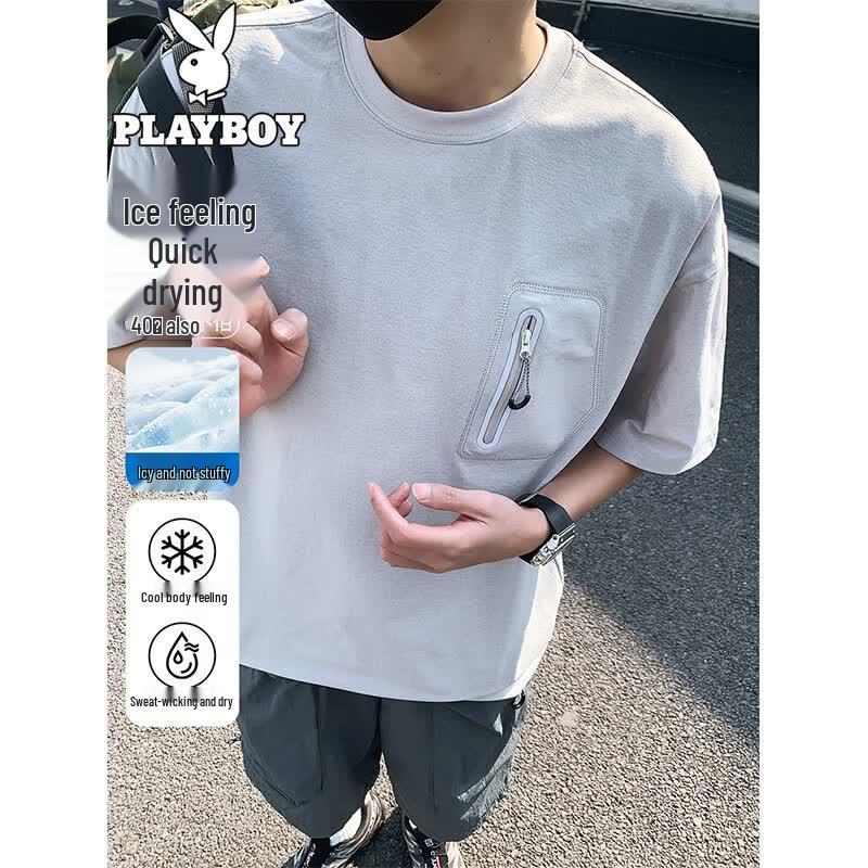 PLAYBOY Men s Ice Silk Quick-Dry T-Shirt XL