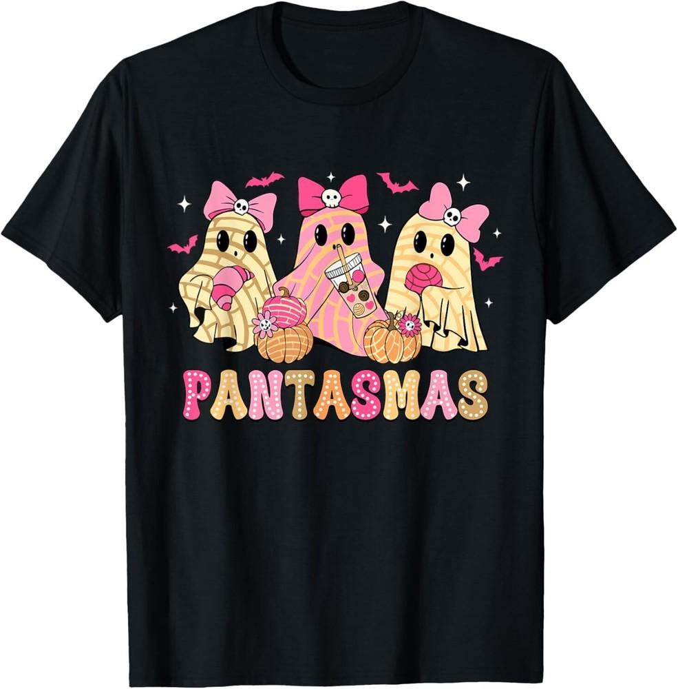 

Pantasmas Ghost Funny Spooky Conchas Mexican Halloween Ghost T-Shirt 4XL