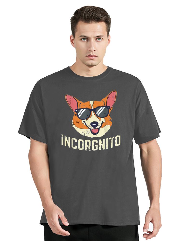 Incorgnito Shirt Funny Welsh Corgi Face Dog Pun Lover Gift T-Shirt Coupons Clothes Men T Shirt
