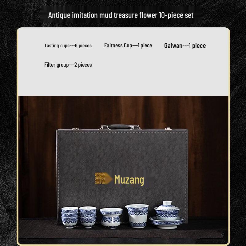 Shangqi Blue and White Porcelain Tea Set