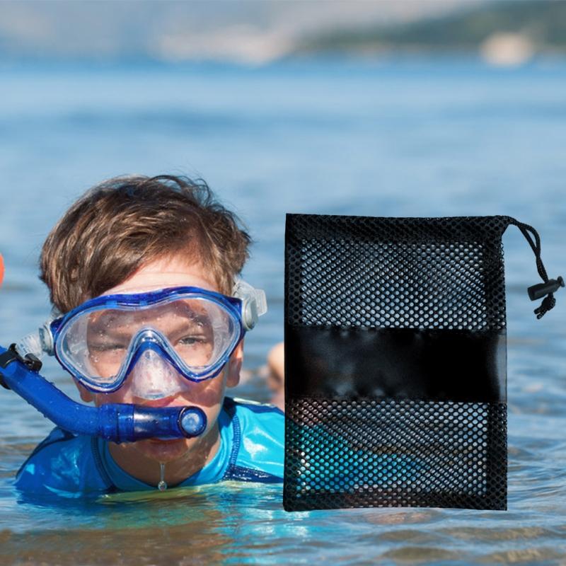Scuba Snorkel Gear Goggles Handbag Pouch Swimming Dive Mesh Bags Pouch Fast Drying Dive Swimming Storage Mesh Bag