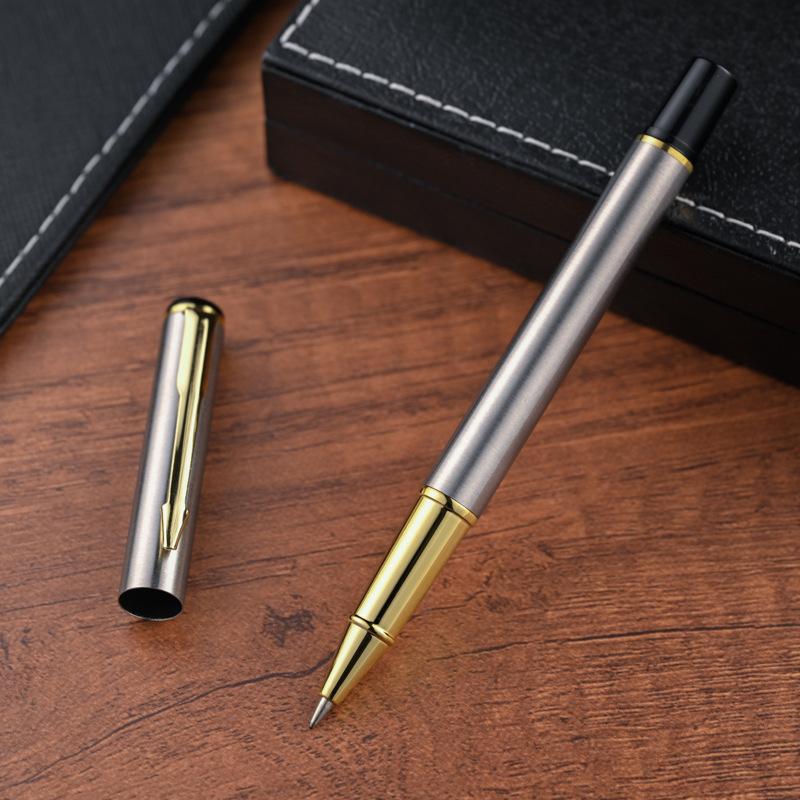 Straight Hair Multi-Color Metal Signature Pen, Neutral Fountain Pen, Orb Pen, Business Advertising, Gift Pen Print