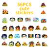 56 Fairy Tale Wind Forest Animal Hut Graffiti Stickers Cute Cartoon Decorative Stickers