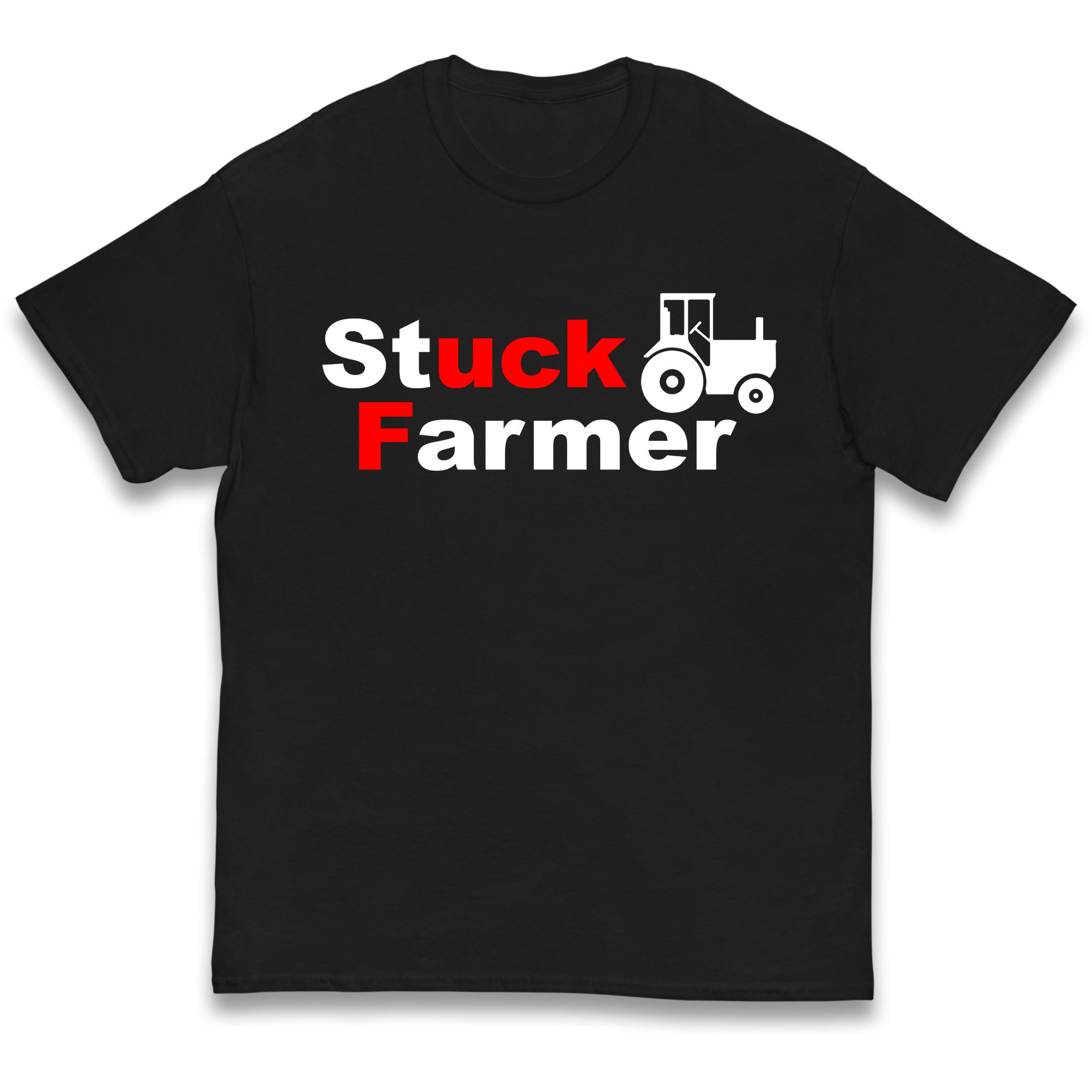 Stuck Farmer Kids T Shirt 100