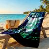 Ghostbusters Customize Text Beach Towel High Absorbency & Quick-Dry