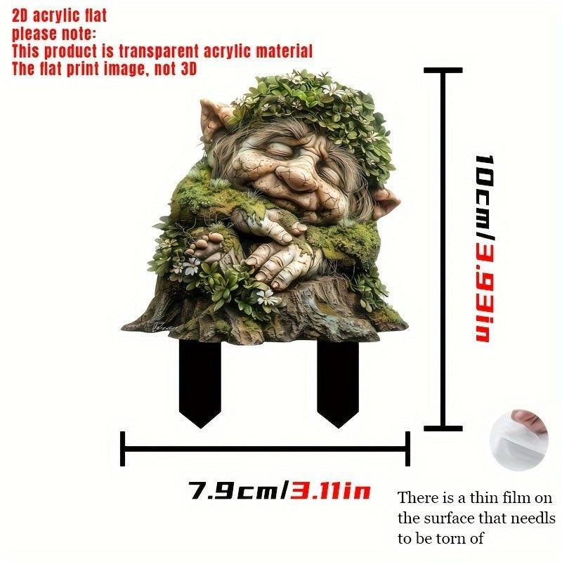 2D Acrylic Garden Pile and Floor Insertion Collection Outdoor Garden Ornament Scene Decoration Props
