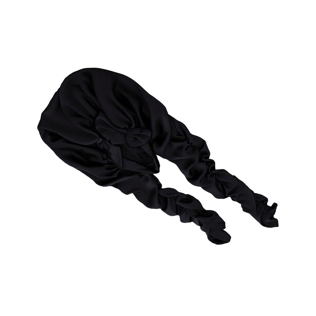 Bonnet for Women, Breathable Bonnet for Sleeping, Elastic Sleep Cap for Long Hair Braids Black