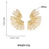 Chic Ear Pendants Stylish Semicircular Line Earrings Exaggerated Ear Jewelry